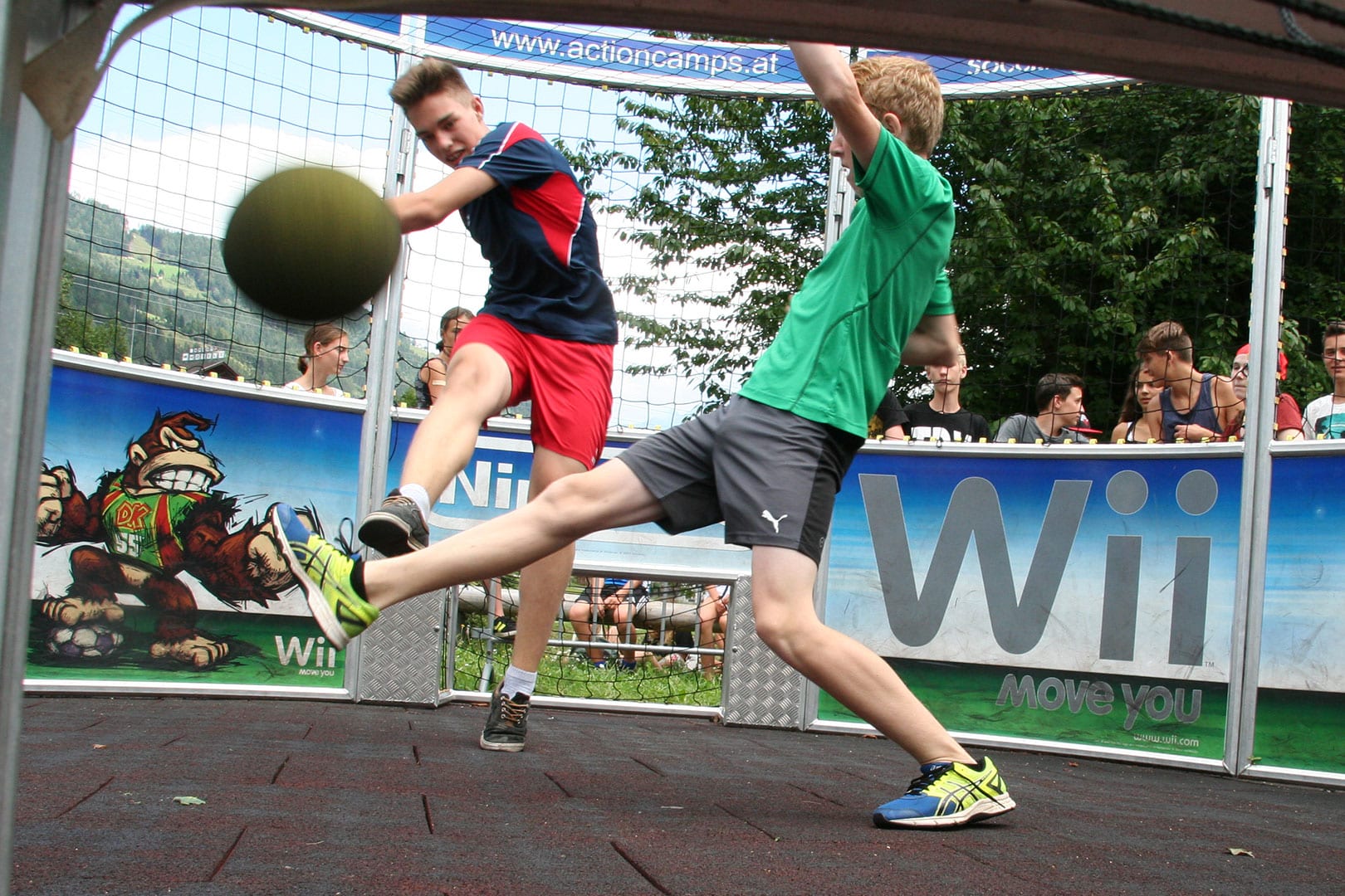 Participants on the adventure sports programme at the Actioncamp in Flattach