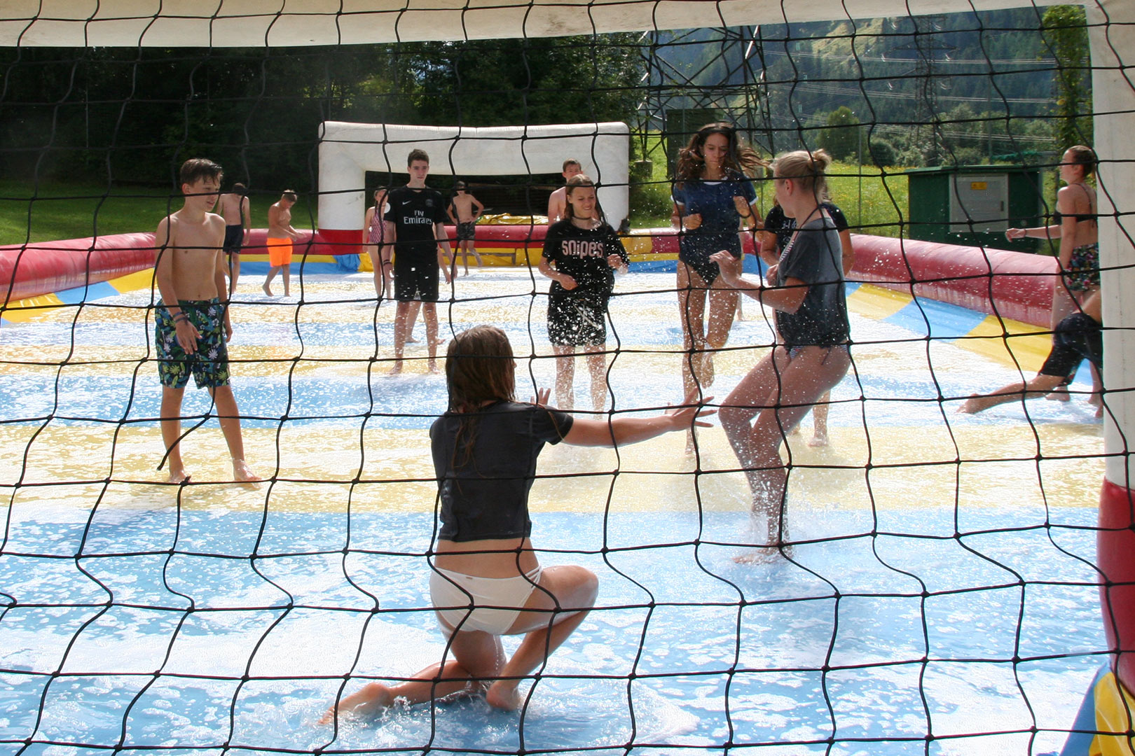Participants on the adventure sports programme at the Actioncamp in Flattach